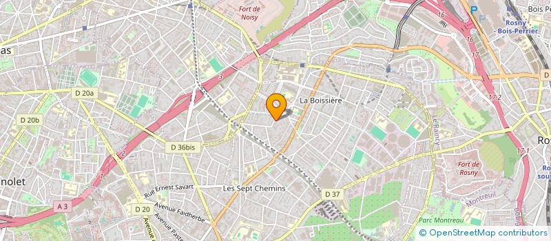 localisation de l'entreprise LAFIAMA à MONTREUIL