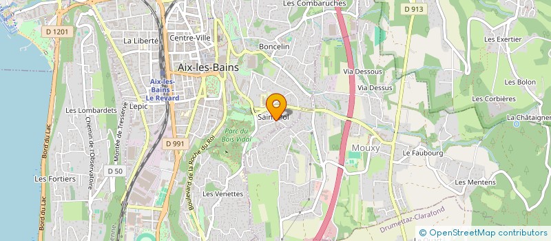 localisation de l'entreprise LAFIBO à AIX-LES-BAINS