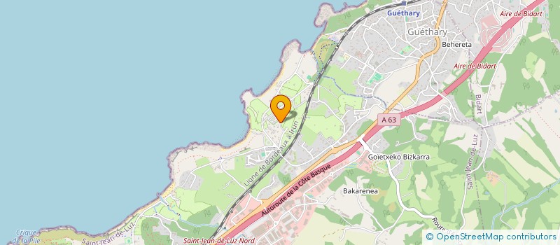 localisation de l'entreprise LAFITENIA à SAINT-JEAN-DE-LUZ