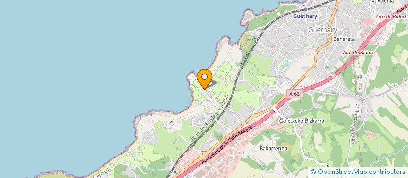 localisation de l'entreprise LAFITENIA GESTION à SAINT-JEAN-DE-LUZ
