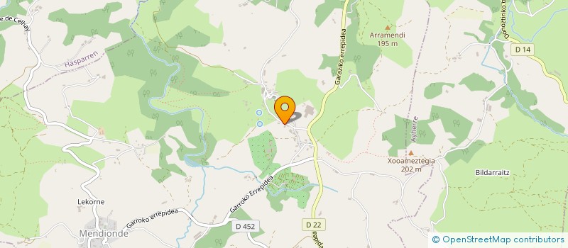 localisation de l'entreprise LAFITTE INDARRA  MENDIONDE