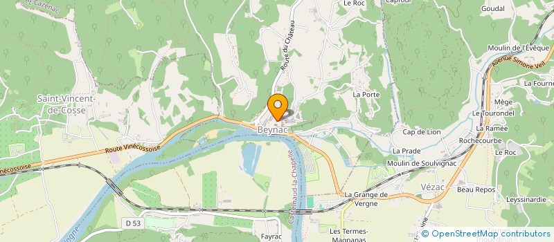 localisation de l'entreprise LAFLAQUIERE  CASTELS ET BEZENAC