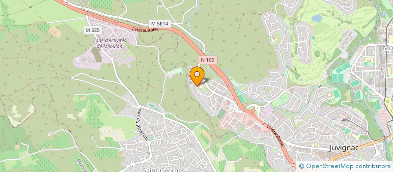 localisation de l'entreprise LAFLORINVEST  JUVIGNAC