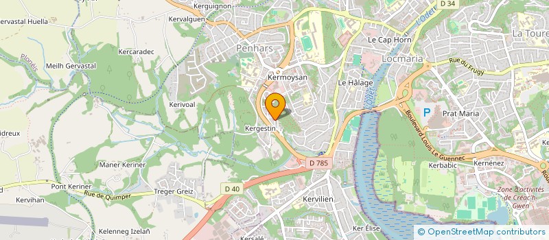 localisation de l'entreprise LAFM IMMO  QUIMPER