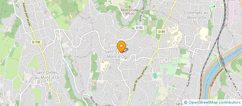 localisation de l'entreprise LAFON-ARLY  SAINT-CYR-AU-MONT-D'OR