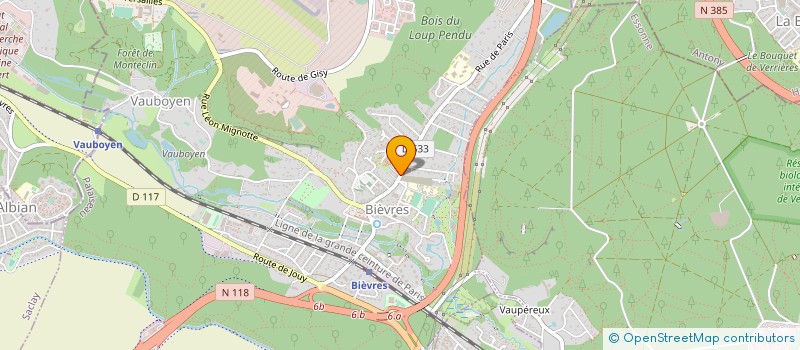 localisation de l'entreprise LAFON BOIS CLOTURES à BIEVRES