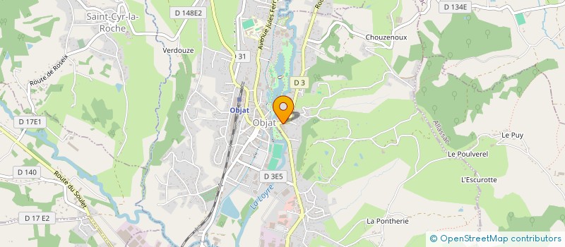 localisation de l'entreprise LAFON ELECTRICITE à OBJAT