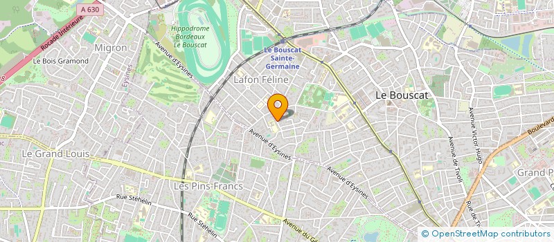 localisation de l'entreprise LAFON FELINE  LE BOUSCAT