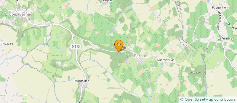 localisation de l'entreprise LAFON LONGUE  LOUBES-BERNAC