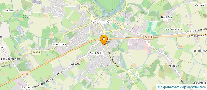 localisation de l'entreprise LAFON NICOLAS à NEGREPELISSE