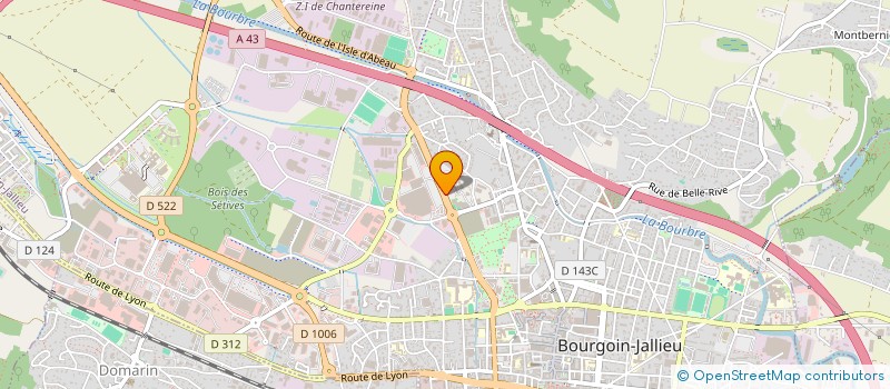 localisation de l'entreprise LAFOND à BOURGOIN-JALLIEU