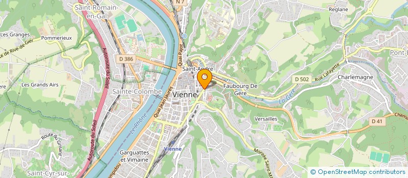 localisation de l'entreprise LAFOND SPORT à VIENNE
