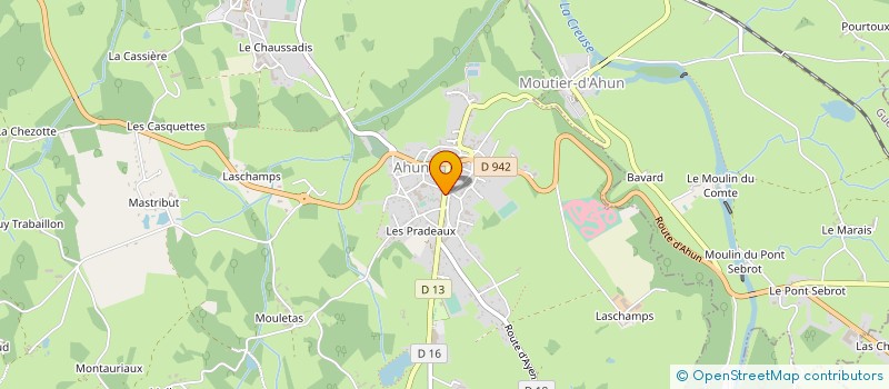 localisation de l'entreprise LAFONT à AHUN
