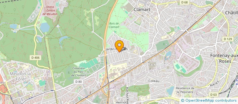 localisation de l'entreprise LAFONT à CLAMART