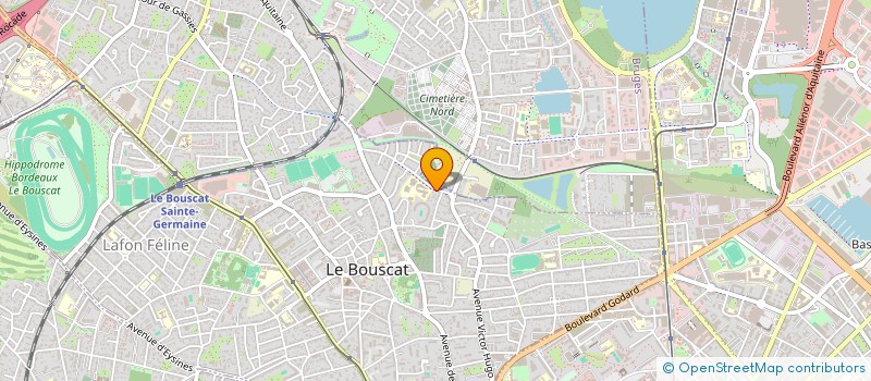 localisation de l'entreprise LAFONT ET CHENAUD à LE BOUSCAT
