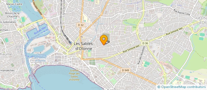 localisation de l'entreprise LAFONT ET FILS à LES SABLES D'OLONNE