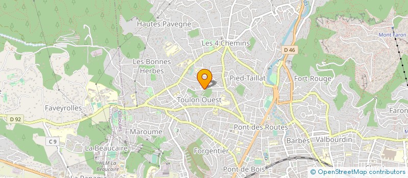 localisation de l'entreprise LAFONT H ET MADELEINE à TOULON