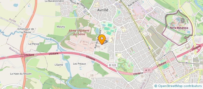 localisation de l'entreprise LAFONTA-SANTE à AVRILLE