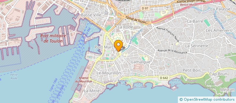 localisation de l'entreprise LAFONTAINE  TOULON