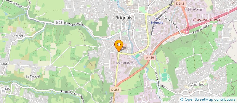 localisation de l'entreprise LAFORETS INVESTISSEMENTS à BRIGNAIS