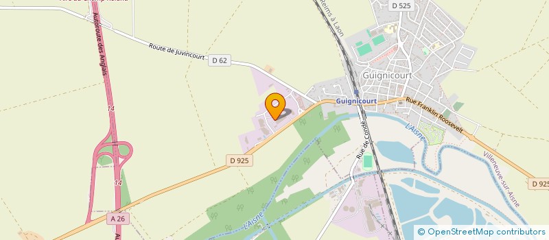 localisation de l'entreprise LAFORGE à VILLENEUVE-SUR-AISNE