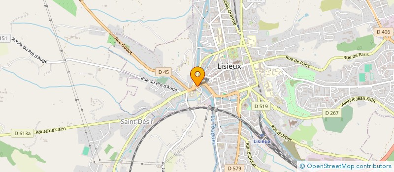 localisation de l'entreprise LAFORGE à LISIEUX