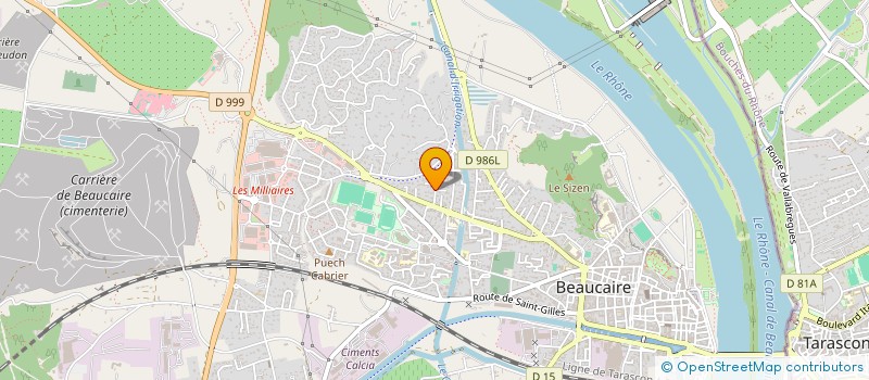 localisation de l'entreprise LAFOSSE  BEAUCAIRE