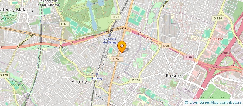 localisation de l'entreprise LAFOUINE à ANTONY
