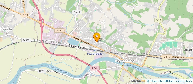 localisation de l'entreprise LAFOURCADE à PEYREHORADE