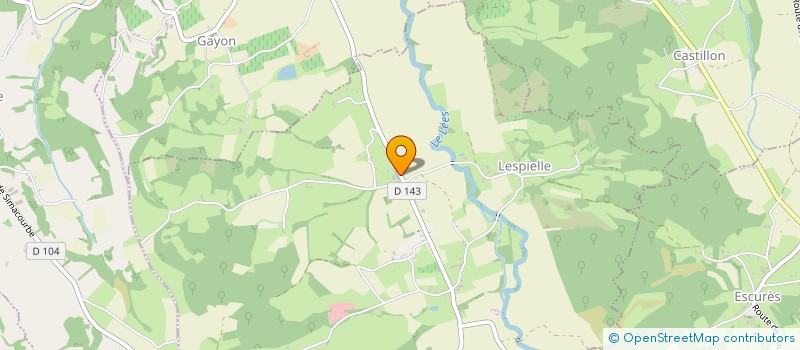 localisation de l'entreprise LAFOURCADE SARL à LESPIELLE