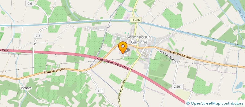 localisation de l'entreprise LAFOX TRANSPORTS à SERIGNAC-SUR-GARONNE