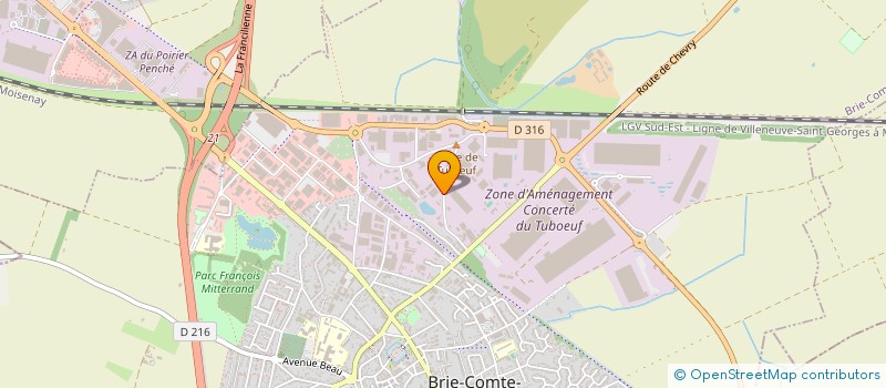 localisation de l'entreprise LAFR BATI  BRIE-COMTE-ROBERT