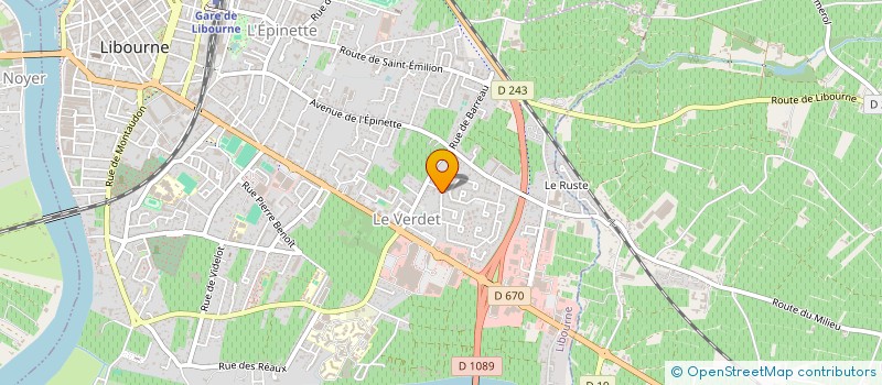 localisation de l'entreprise LAFRAM PRO SERVICES  LIBOURNE