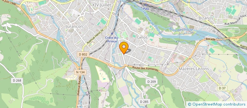 localisation de l'entreprise LAFRANQUE LIONEL ET RACHOU LAFRANQUE MARIE  GELOS