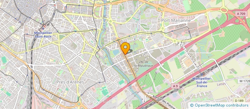 localisation de l'entreprise LAFRE à MONTPELLIER