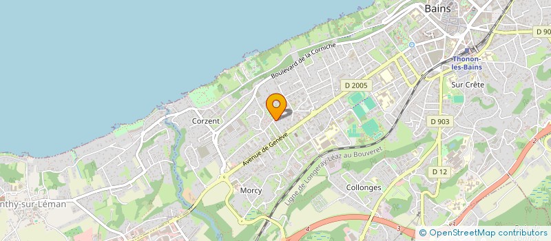 localisation de l'entreprise LAFRIP à THONON-LES-BAINS