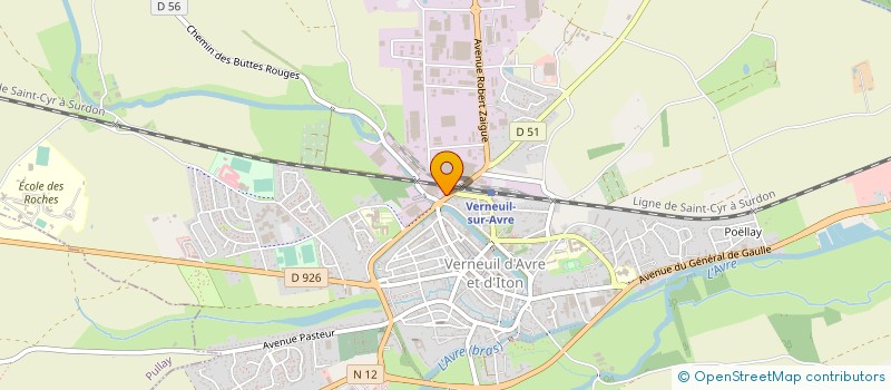 localisation de l'entreprise LAFUSTE  VERNEUIL D'AVRE ET D'ITON