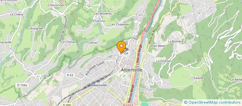 localisation de l'entreprise LAG 2  ALBERTVILLE