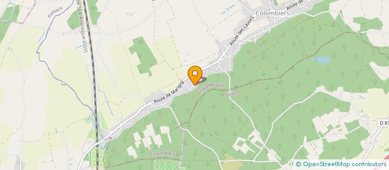 localisation de l'entreprise LAG  COLOMBIERS