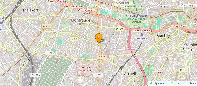 localisation de l'entreprise LAG & NEMOZ  MONTROUGE