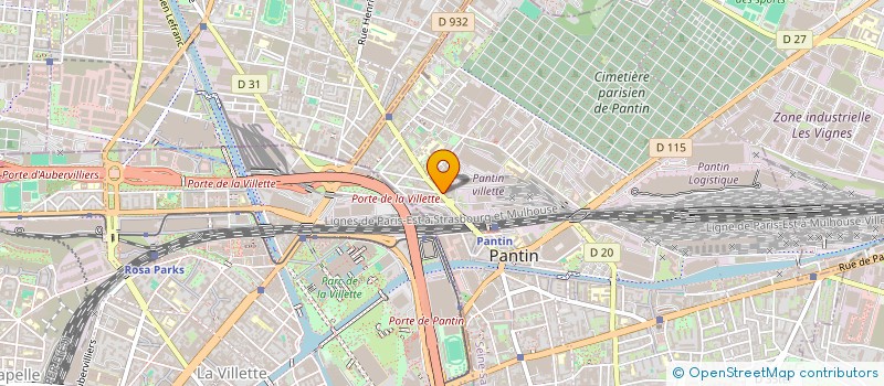 localisation de l'entreprise LAGA à PANTIN