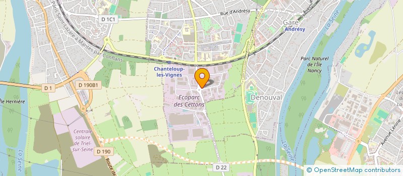 localisation de l'entreprise LAGACHE PHILIPPE CREATION  CHANTELOUP-LES-VIGNES