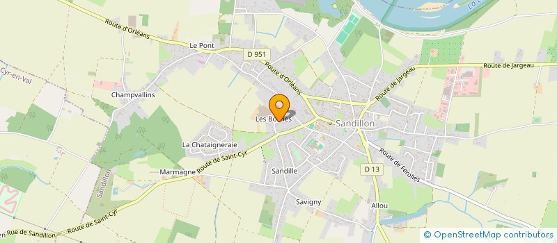 localisation de l'entreprise LAGADEC à SANDILLON