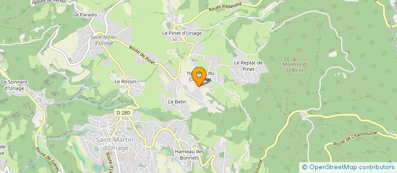 localisation de l'entreprise LAGADEC FONTAINE  SAINT-MARTIN-D'URIAGE