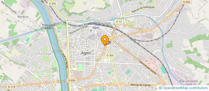 localisation de l'entreprise LAGADEC GROUP  AGEN