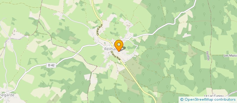 localisation de l'entreprise LAGADET  REILHAC