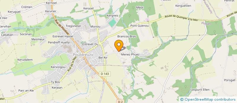 localisation de l'entreprise LAGADIC GUEWENN  POULDREUZIC