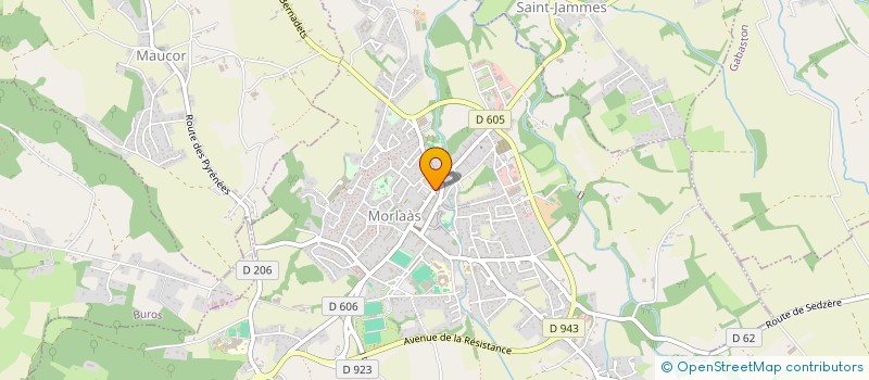 localisation de l'entreprise LAGAHE MARIE  MORLAAS