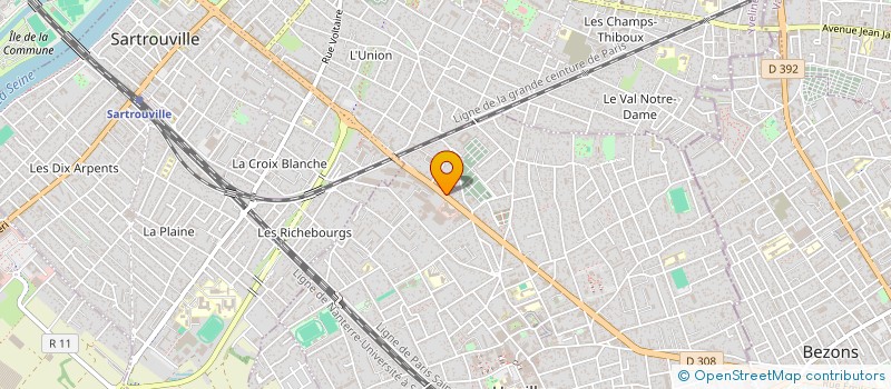 localisation de l'entreprise LAGAIN CHRISTIAN  HOUILLES