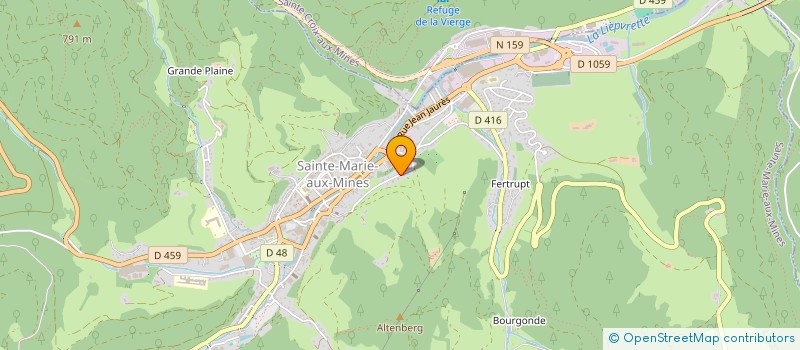 localisation de l'entreprise LAGAISSE FREUND  SAINTE-MARIE-AUX-MINES